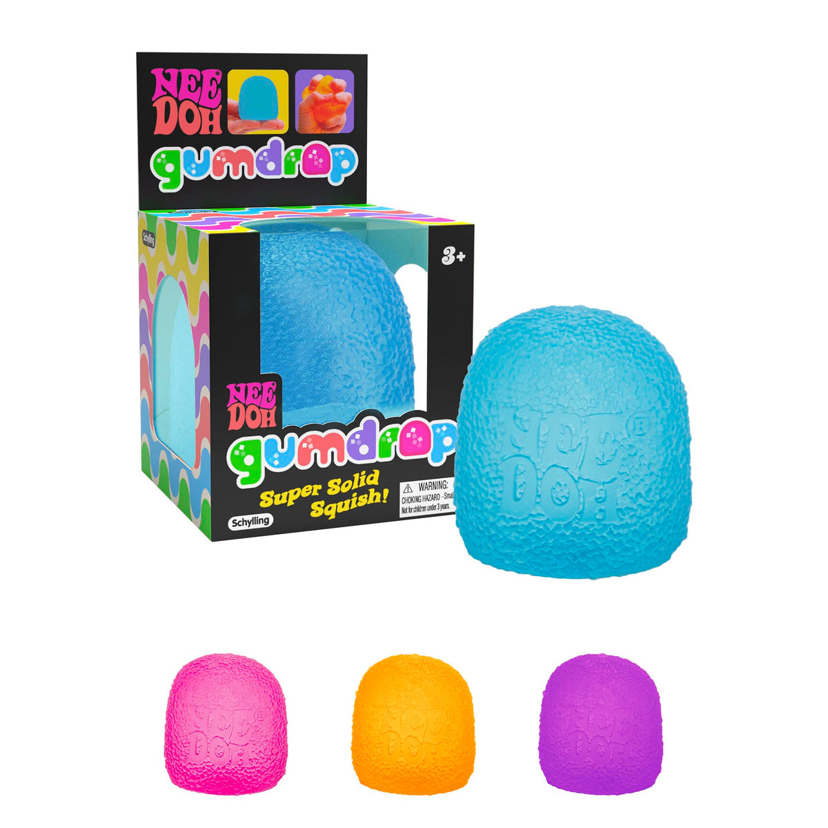 Schylling NeeDoh Fidget Toy – Squishy Sensory Stress Ball for Kids & Adults
