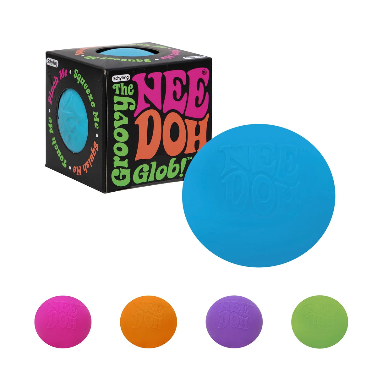 Schylling NeeDoh Fidget Toy – Squishy Sensory Stress Ball for Kids & Adults